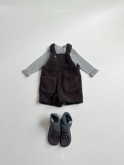 Atomeme23｜(70cm-110cm) 羊羔毛吊帶褲11