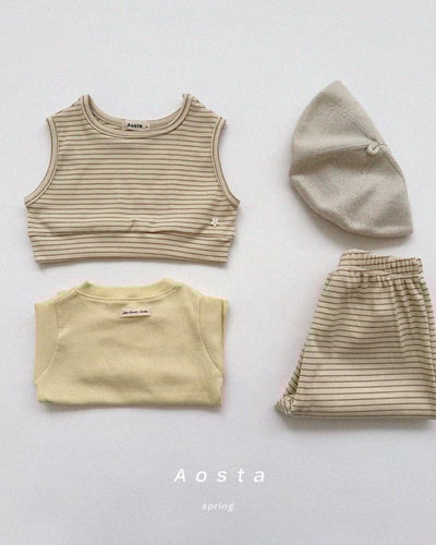 AOSTA39｜(6m-5y) 條紋短版背心22
