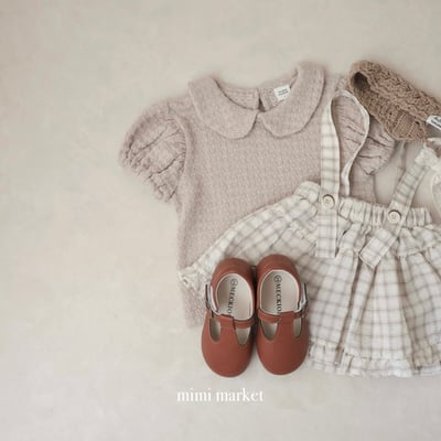 mimi market17 (75-90cm)  針織翻領上衣10