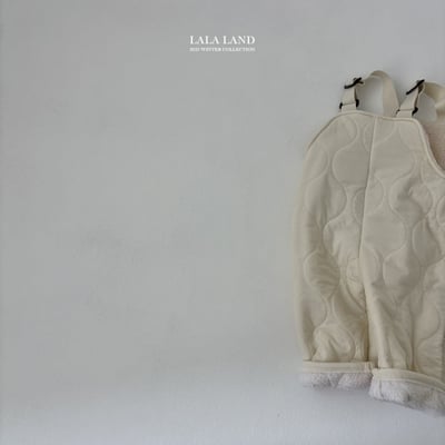 lala land56｜(75cm-120cm) 2色絎縫刷毛口袋吊帶長褲17