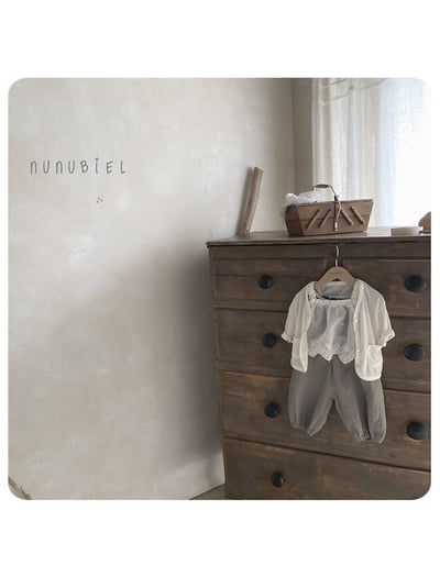 NUNU BIEL33｜(75-115cm) 緹花細肩上衣3