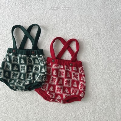 Lindo17｜(3m-18m) 雪花吊帶包屁褲7