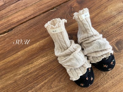 S0.U05｜(Free)  針織堆堆腿套襪6