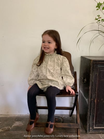 JE584｜(73-100cm) 復古碎花燈芯絨套裝12