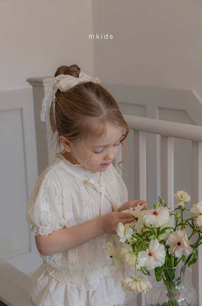 M-KIDS10｜(65-115cm) 短袖開襟綁帶外套16