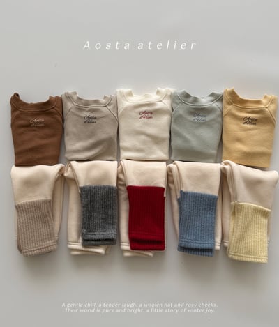 AOSTA28｜(6m-5y) 磨毛簡約上衣5