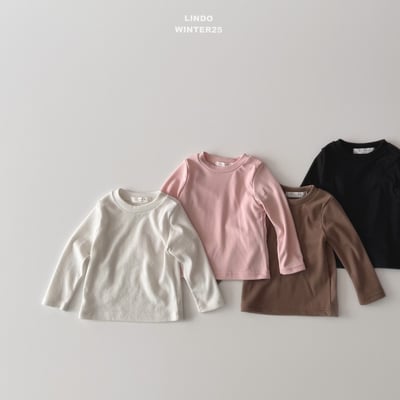 Lindo45｜(80cm-125cm) 基本款圓領素面上衣2