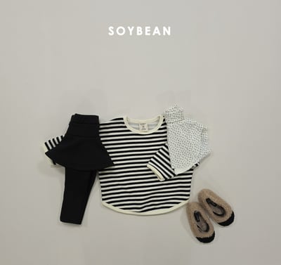 Soybean34｜(75cm-118cm) 條紋內刷毛上衣9
