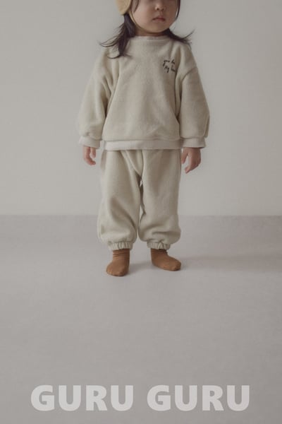 GURU GURU23｜(6m-24m) 2色簡約刷毛縮口套裝9