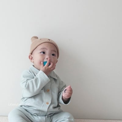 LEMONADE49｜(55cm-85cm) 2色有領素面連身衣16