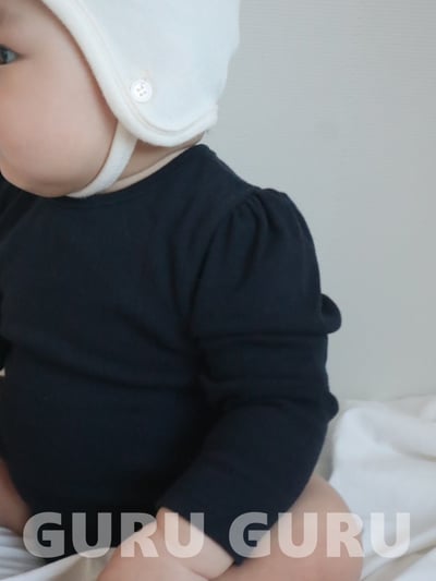 GURU GURU01｜(6m-24m) 2色素面棉質包屁衣10