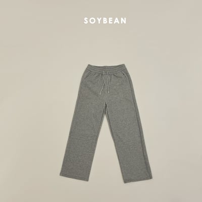 Soybean97｜(mom) 刷毛直筒休閒長褲7