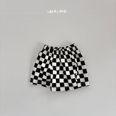 lala land17｜(3m-18m) 3色經典棋盤格紋短褲24