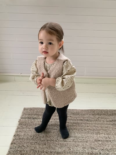 JE616｜(66cm-90cm) 碎花蕾絲背心設計包屁衣5