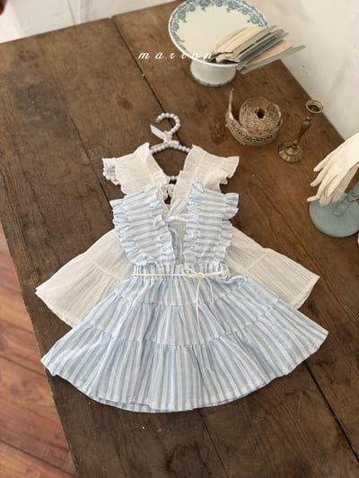 Marron12｜(3m-18m 1y-6y) 甜美吊帶綁結裝2