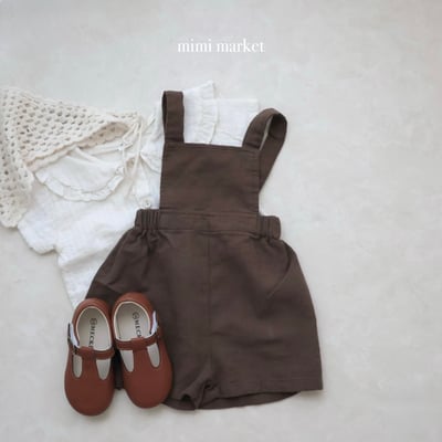 mimi market23 (75-90cm)  亞麻背帶褲5