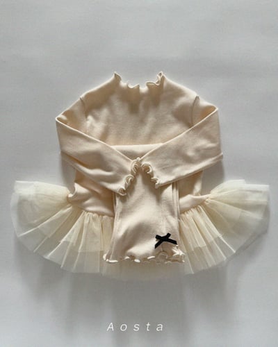 AOSTA34｜(6m-5y) 緞帶捲邊小喇叭褲24