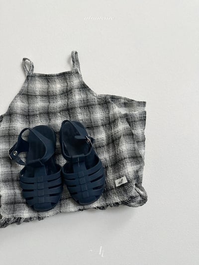 Atomeme12｜(70-110) 格紋棉麻洋裝8