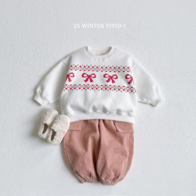 vivid83｜(78cm-125cm) 蝴蝶結印花休閒上衣10