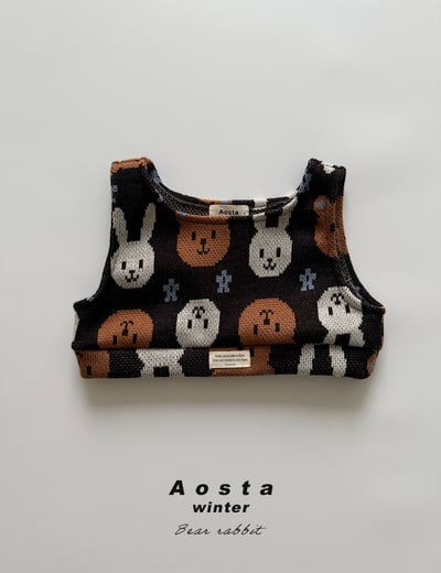 AOSTA03｜(6m-5y) 印花針織短版背心10