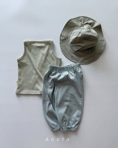 AOSTA10｜(6m-5y) 7色無袖小標素色上衣11