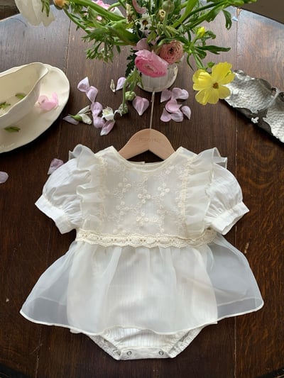 JE23｜(73-90cm) 蕾絲背心公主包屁衣套裝13