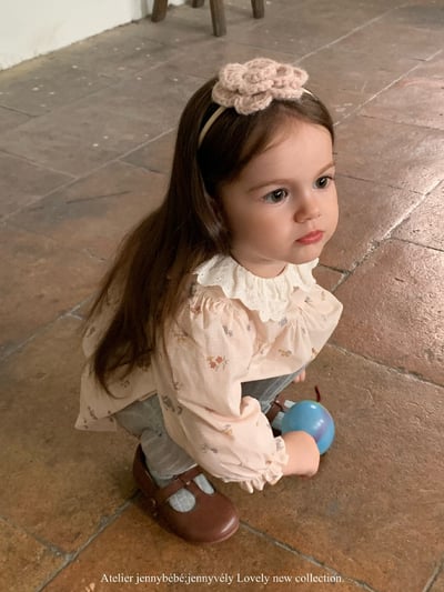 JE550｜(66-120cm) 甜美蕾絲領碎花包屁衣/洋裝14