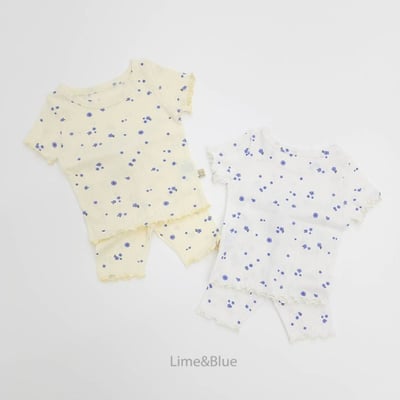 LIME&BLUE17｜(80-118cm)  水彩噴畫居家服6