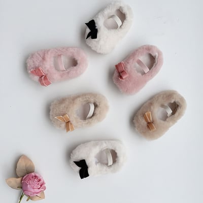 毛毛蝴蝶結絨學步鞋16