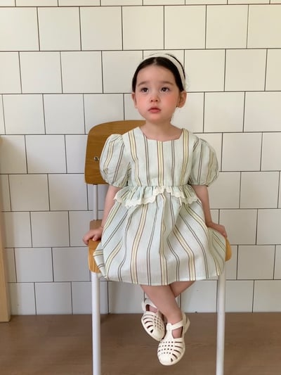 JE24｜(66-120cm) 森林條紋包屁衣/洋裝10