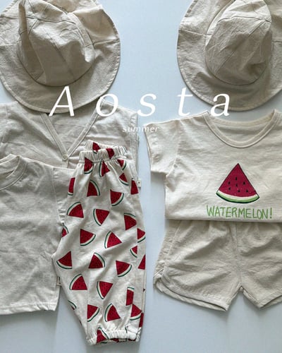 AOSTA14｜(6m-5y) 2款清涼西瓜印圖上衣11