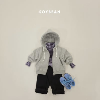 Soybean77｜(75cm-118cm) 舒適抓絨寬褲14