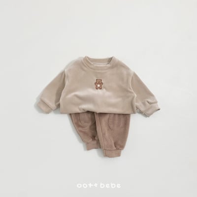 Oottbebe08｜(1y-7y) 絲絨小熊上衣12