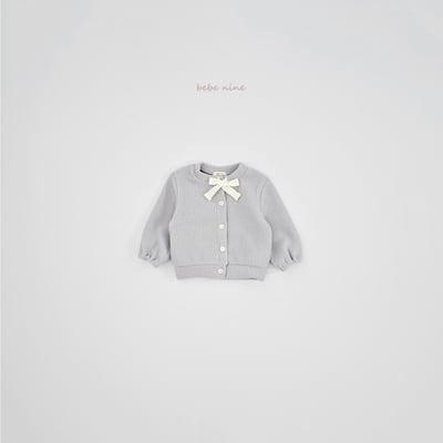 bebe nine45 (65cm-115cm) 3色針織緞帶開襟外套7