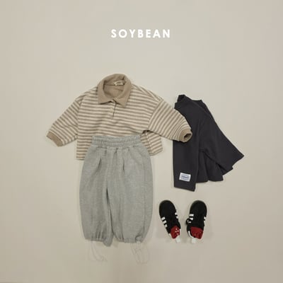 Soybean07｜(75cm-118cm) 條紋有領上衣7
