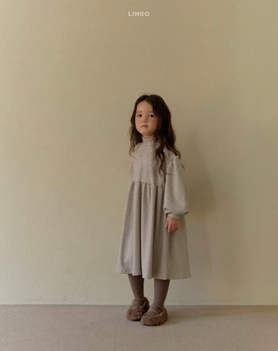 Lindo69｜(80cm-125cm) 高領條紋洋裝13