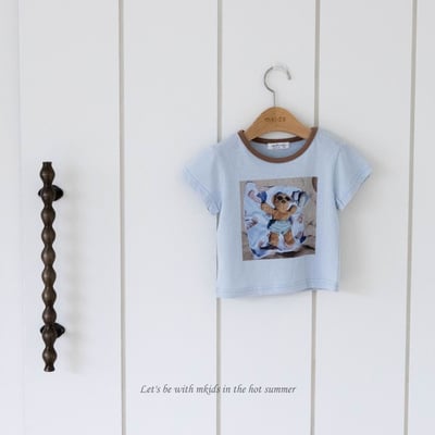 M-KIDS29｜(65-115cm) 小熊日光浴印花上衣4