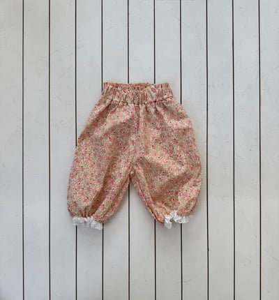 LePetitmot11｜(80-125cm) 花朵阿拉丁蕾絲褲3