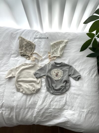 Bloom.b31｜(0m-24m) 麻花針織精靈綁帶帽12