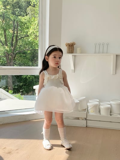 JE38｜(66-120cm) 無袖蕾絲花邊包屁衣/洋裝2