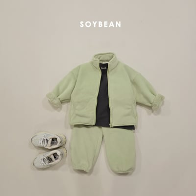 Soybean39｜(75cm-118cm) 刷毛拉鍊外套套裝18