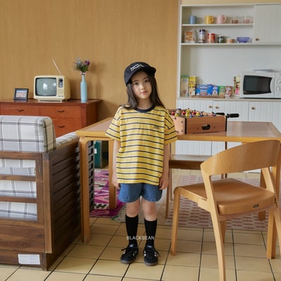 BEAN23｜(65-120cm) 拼色條紋上衣13