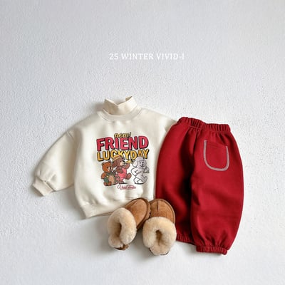 vivid07｜(78cm-125cm) 口袋素面縮口褲7