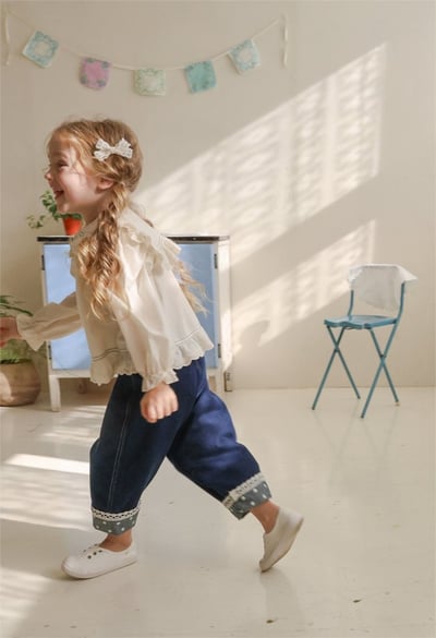 FLO05｜(free) 4色蕾絲蝴蝶結髮夾12