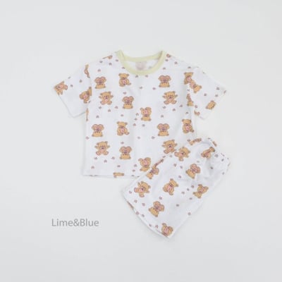 LIME&BLUE31｜(55-118cm MOM-DAD)  星星熊親子套裝4