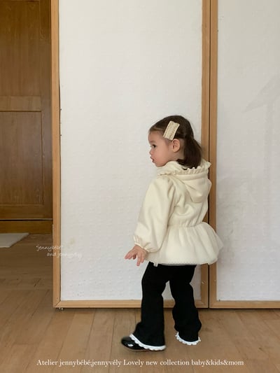 JE 644｜(80-110cm)  荷葉邊拉鍊外套15