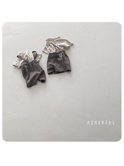 NUNU BIEL24｜(65-115cm) 素色棉質短褲3