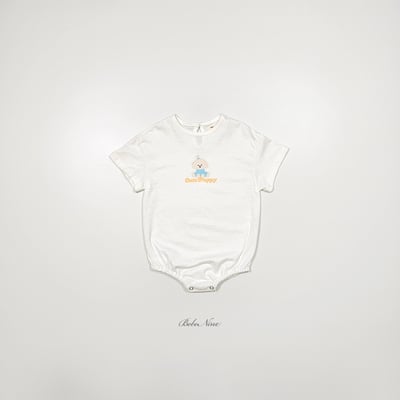 bebe nine08  (6m-24m) 2色小狗印圖包屁衣5