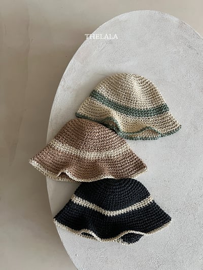 thelala07｜ (free) 夏季麻花波浪邊帽6