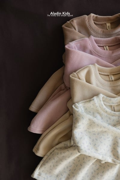 ALADIN05｜(75cm-114cm) 絲絨素面/碎花抓皺上衣3